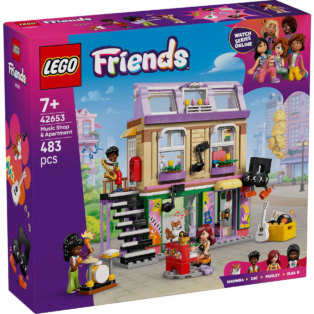 Lego 42653 Friends Muziekwinkerl En Appartement