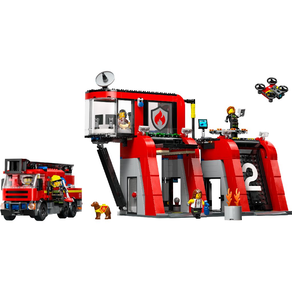 Lego 60414 City Fire Brandweerkazerne En Auto
