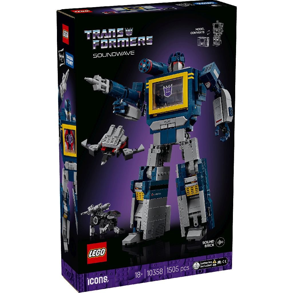 Lego 10358 Icons Transformers Soundwave