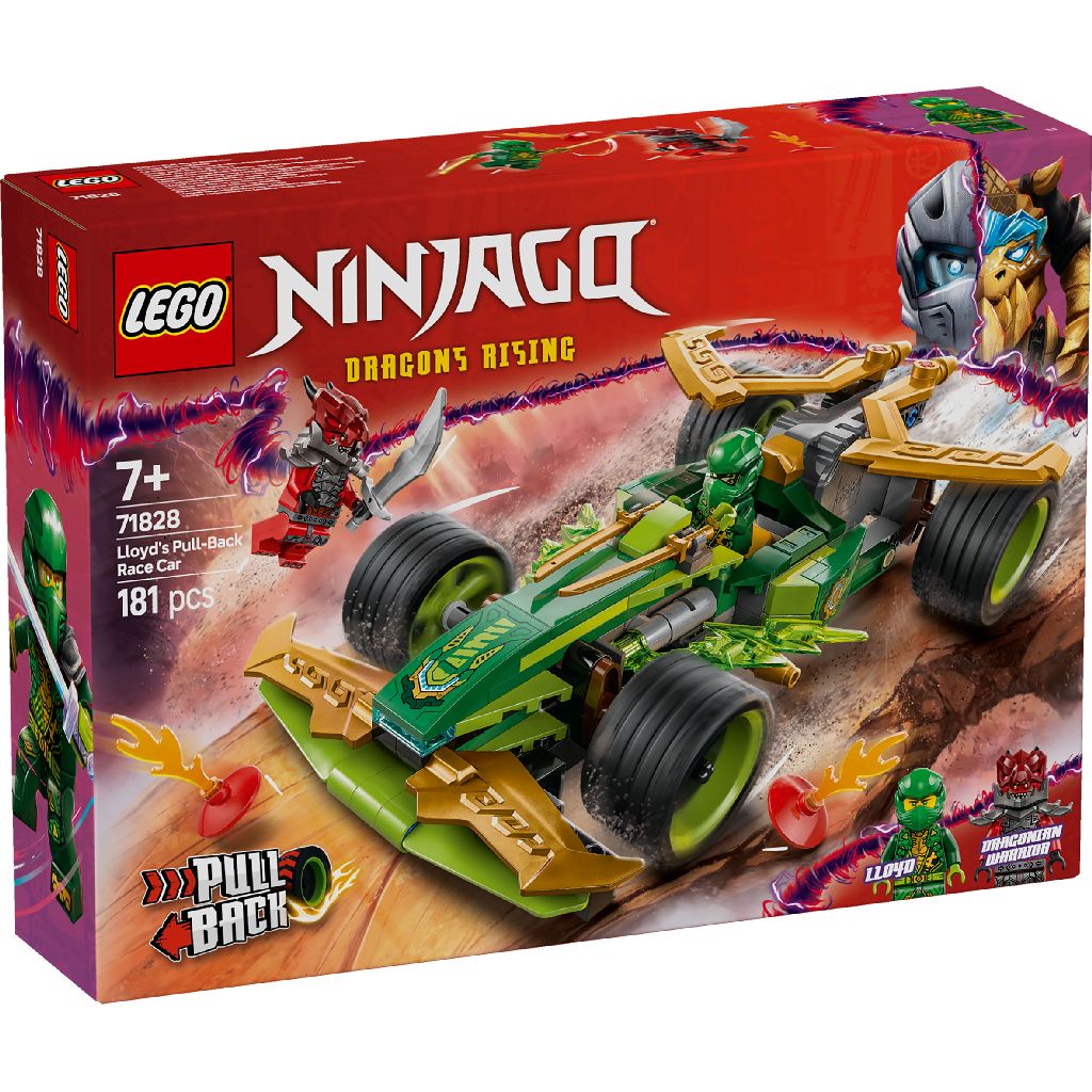 Lego 71828 Ninjago Lloyds Pull-Back Racewagen