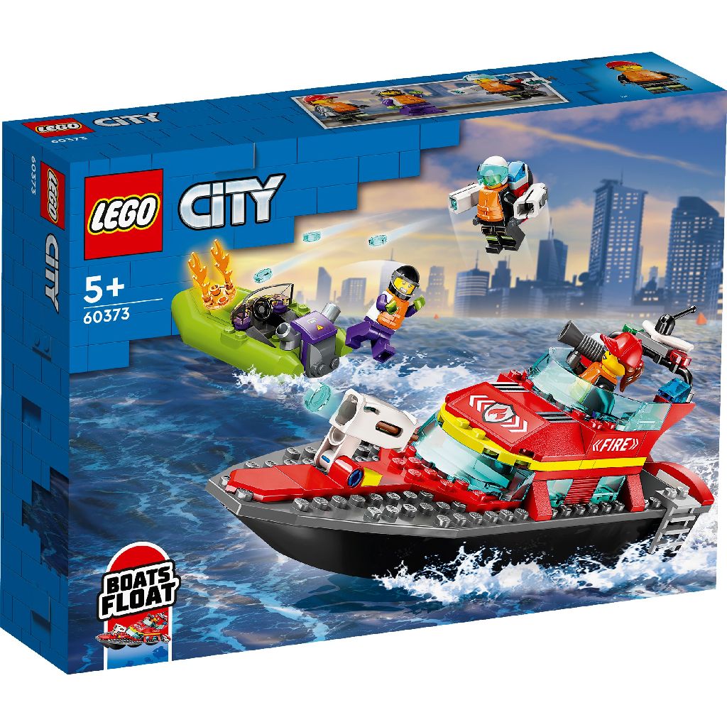 Lego 60373 City Fire Reddingsboot Brand