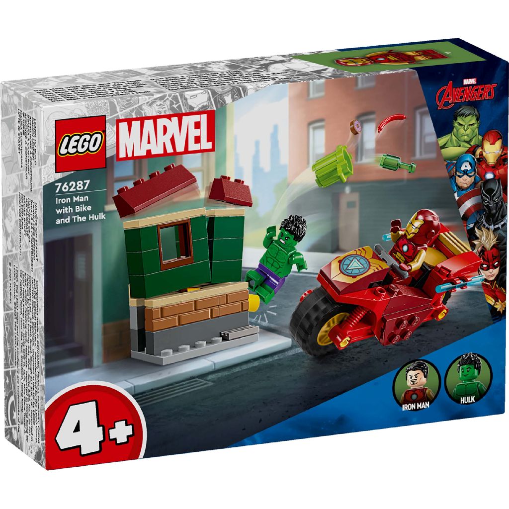 Lego 76287 Super Heroes Marvel Iron Man With Bike