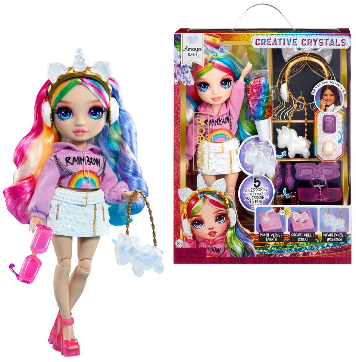 Rainbow High Creative Crystals pop Amaya Raine