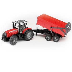 Bruder 2045 Massey Ferguson 7480 met kieplader