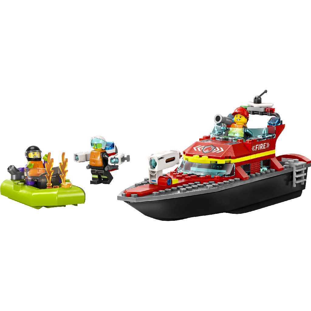 Lego 60373 City Fire Reddingsboot Brand