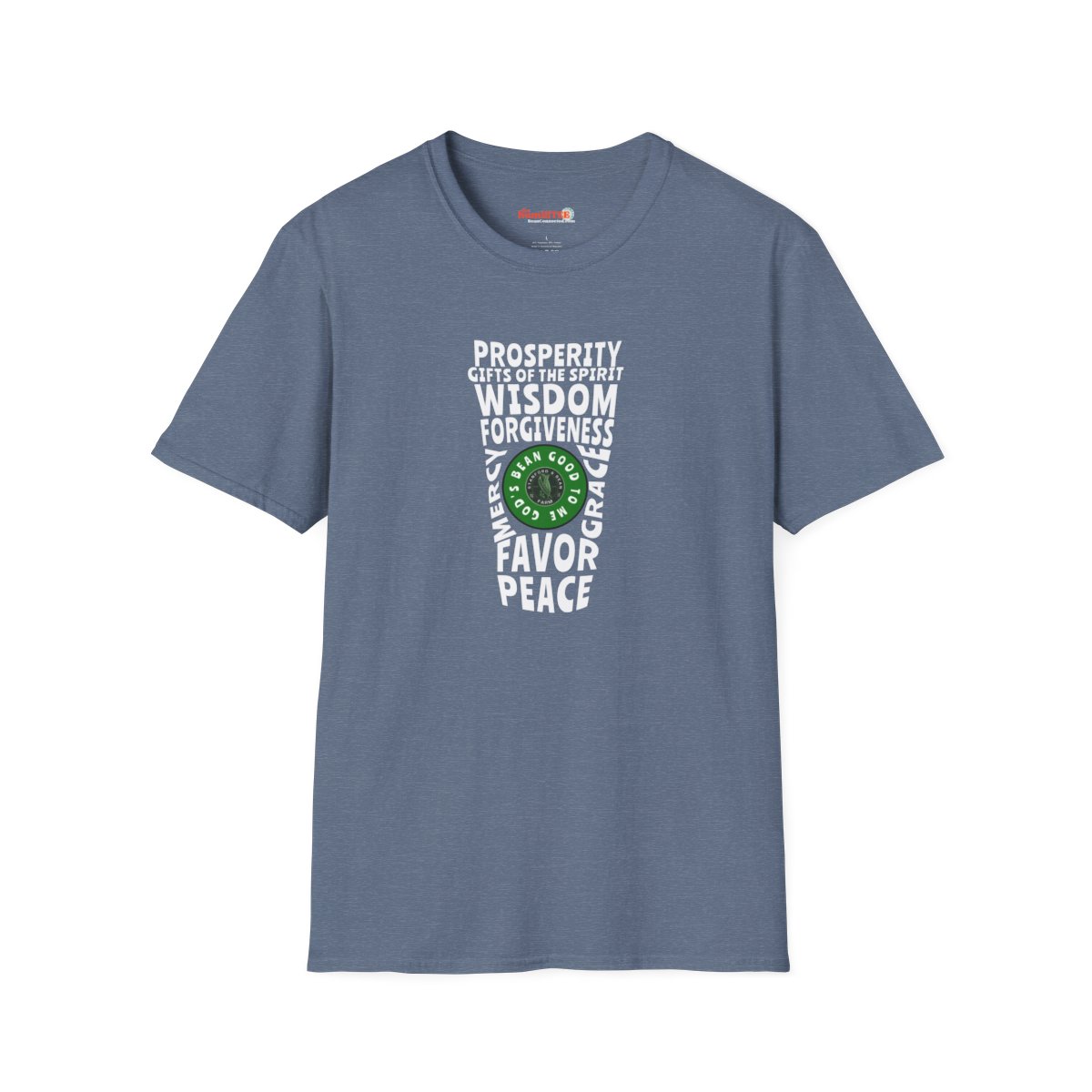 God's BEAN GOOD To Me Tee in Heather Indigo