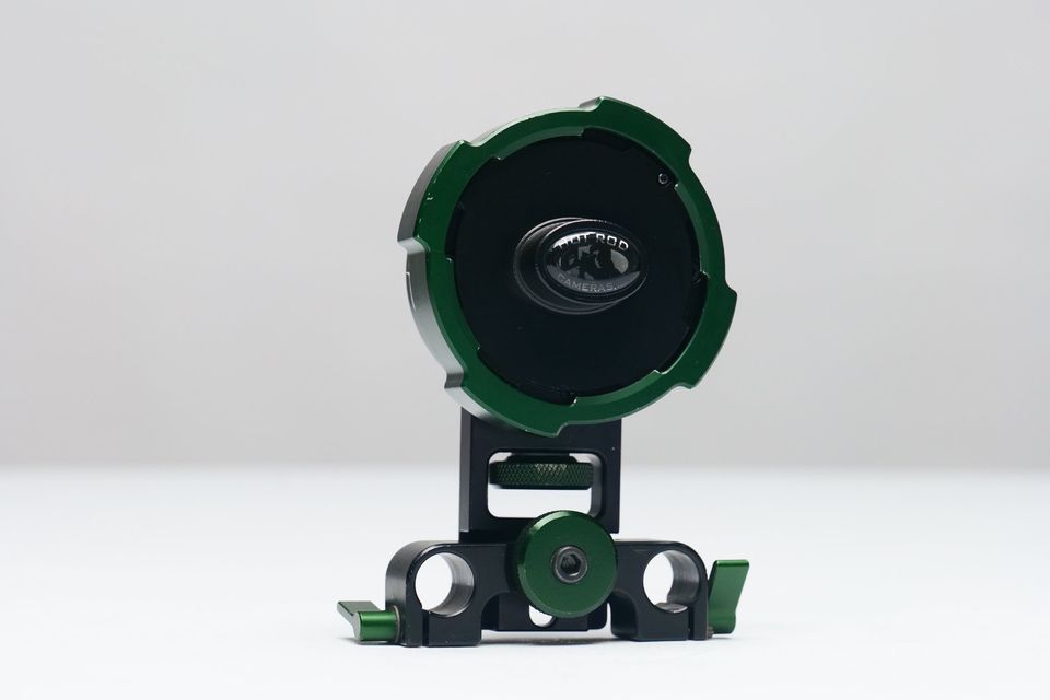 Adaptador de lentes de cine PL a cámaras Sony montura E + Soporte de caños 15mm regulable. HOT ROD.