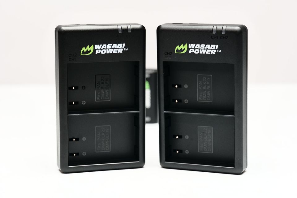 Cargador USB-C Doble de Batería Panasonic BLK-22. Marca WASABI. (M2)