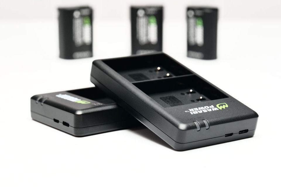 Cargador USB-C Doble de Batería Panasonic BLK-22. Marca WASABI. (M2)