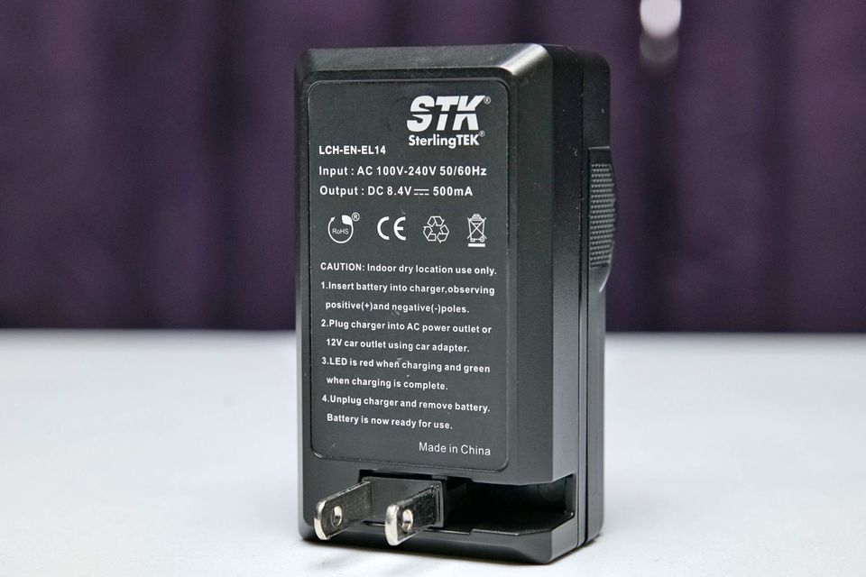 Cargador de batería Nikon EN-EL14 STK Sterling TEK. (M5).