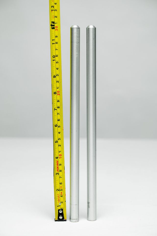Caños (15mm rods) 30cm de largo, hechos de Aluminio. Para Rigs de cine.