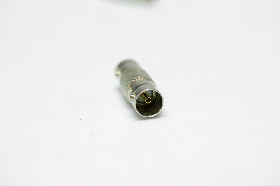 Conector SDI hembra a hembra. Conector para extensión.