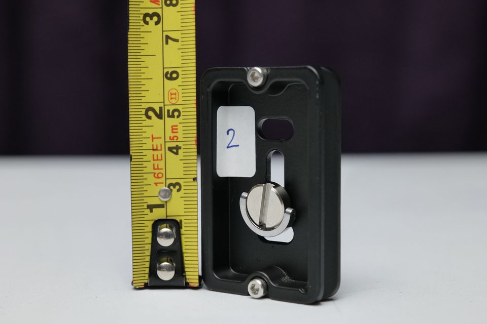Galleta / Placa / Plate Arca Swiss Induro PU-70 de 6cm largo, con perno 1/4. (M5) #2