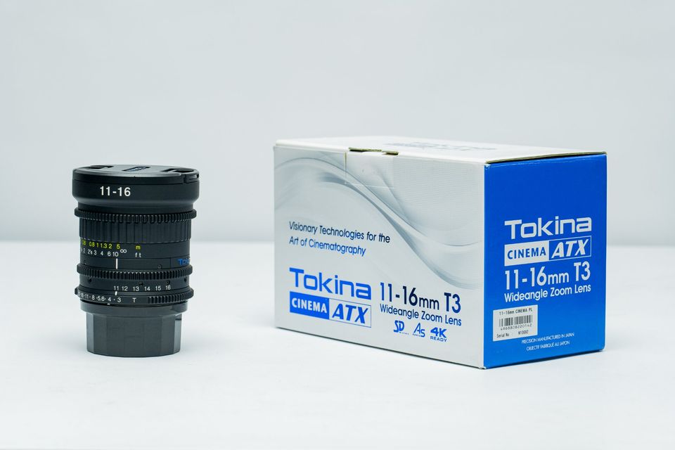 Lente de Cine Tokina Cinema ATX 11-16mm parfocal Montura PL.