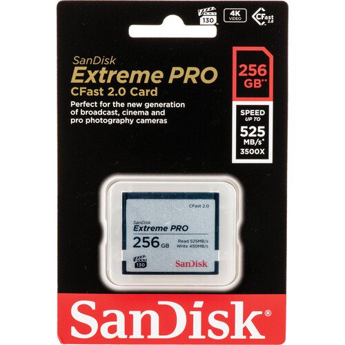 Memoria CFast 2.0 SanDisk 256GB.