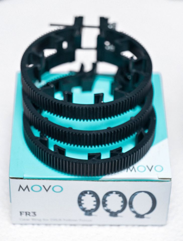 Pack de anillos Follow Focus MOVO nuevos en Caja de 03 unidades.