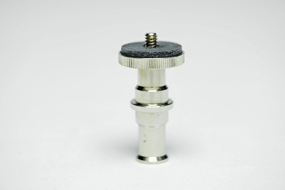 Pin Snap-in adaptador a perno 1/4-20 para fotografía y vídeo profesional