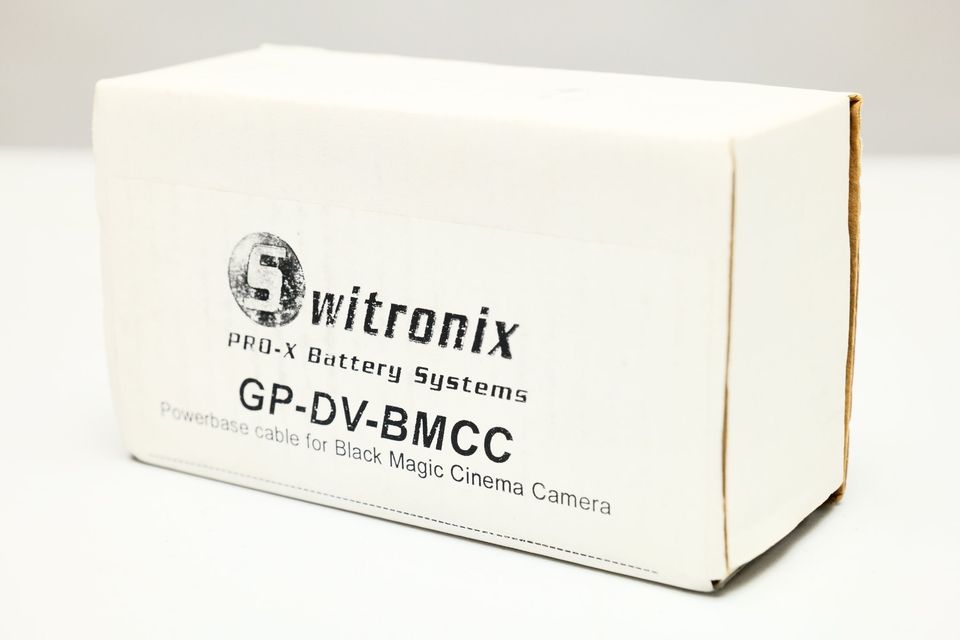 Switronix Adaptador Pro-X GP-DV-BMCC Power base cable para Blackmagic Cinema Camera.