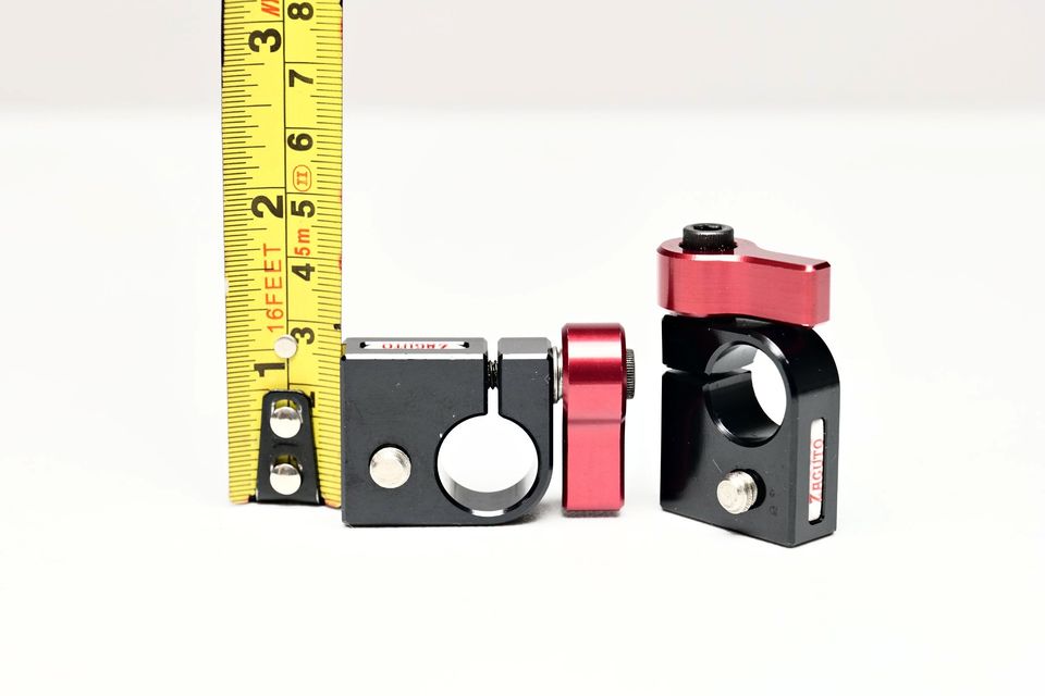 Zacuto 15mm Rod Single clamp Adaptador a perno 1/4 de pulgada.