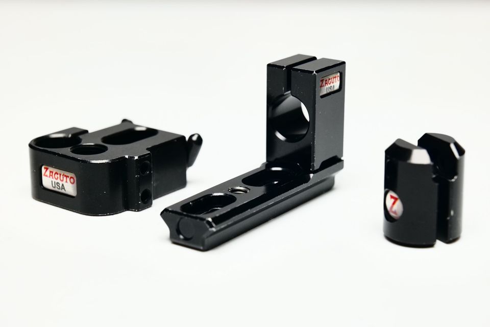 Zacuto Zicro Micro Mount + Adaptador Z Rail a single 15mm rod + Mini Ball head