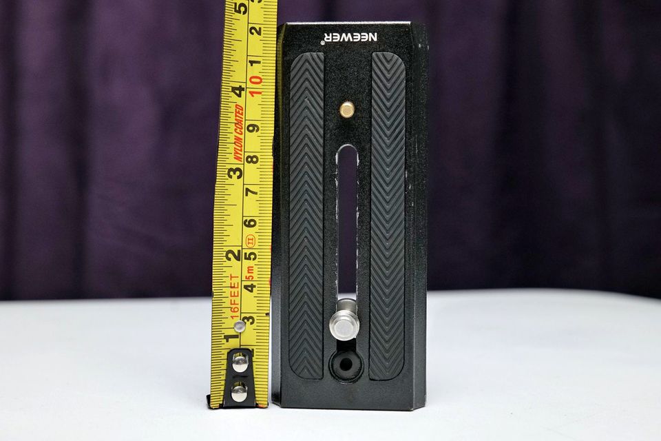 Galleta / Placa QR Tipo Manfrotto 501PL, 500AH, 701, 577. 12cm de largo. (M5)