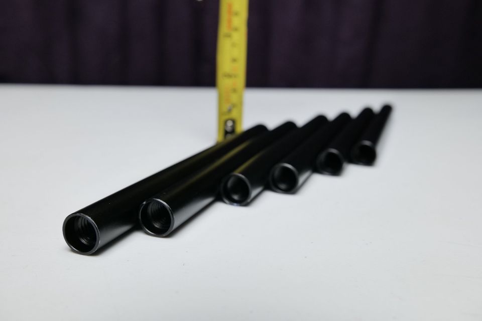 Tubos / Caños / Rods (15mm rods) 15.5cm de largo. Para Rigs de cine. (M5).