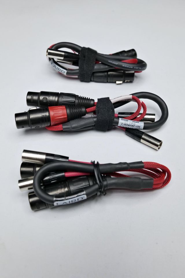 Cable Adaptador LAIRD DIGITAL CINEMA Mini XLR-M a XLR-F (Mogami + Neutrik) RD1-2MXM2XF-6. (M4).