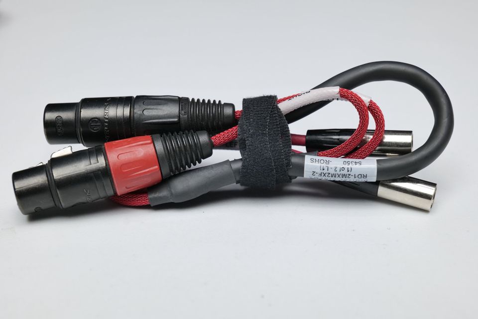 Cable Adaptador LAIRD DIGITAL CINEMA Mini XLR-M a XLR-F (Mogami + Neutrik) RD1-2MXM2XF-6. (M4).