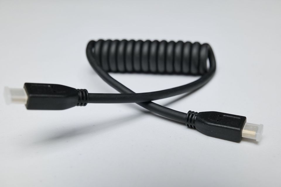 Cable Micro HDMI a Micro HDMI Ondulado (Coiled) de 33cm. (M4).