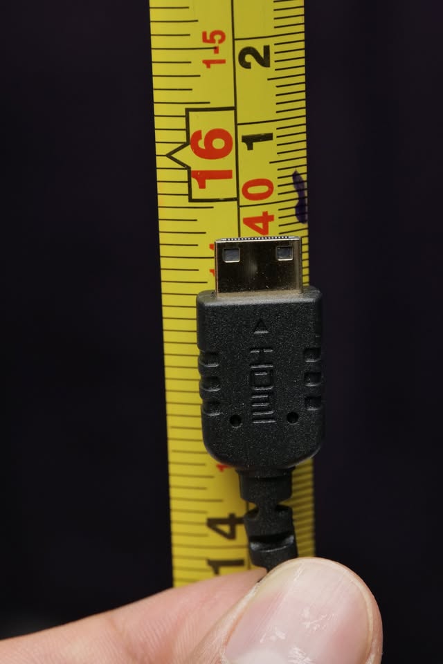 Cable Micro HDMI a Full HDMI Ultra Delgado de 40cm. (M6).