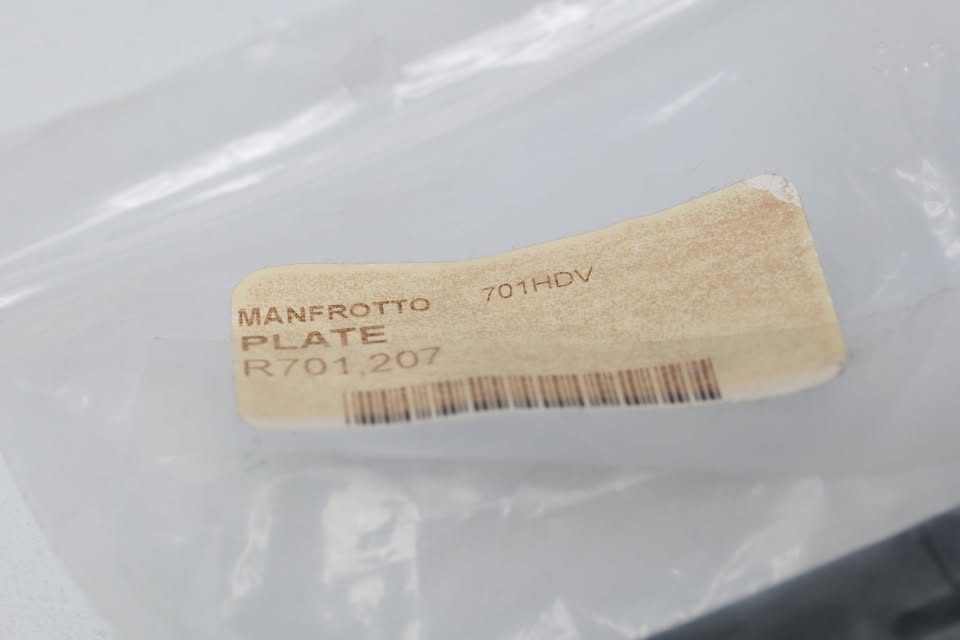 Plate de Trípode Manfrotto R701, 207 original. 701HDV Nuevo! (M8).