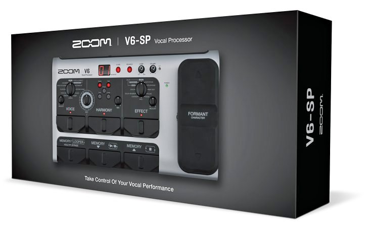 Zoom V6-SP Vocal Effects Processor, Looper, Pitch Correct (Auto Tune).