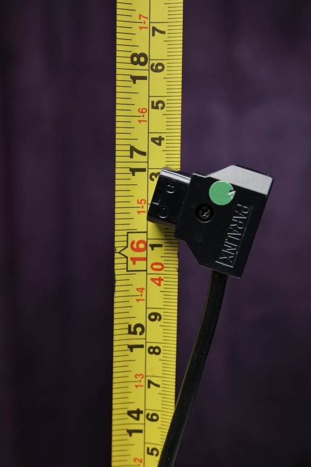 Cable de alimentación D-Tap a conector DC para Atomos Ninja V. 17 Pulgadas.