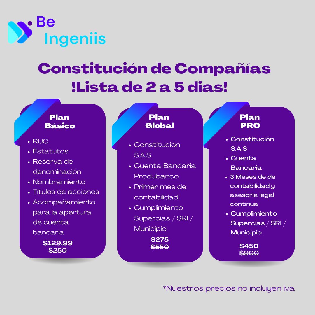 Planes de Constitución de Compañías