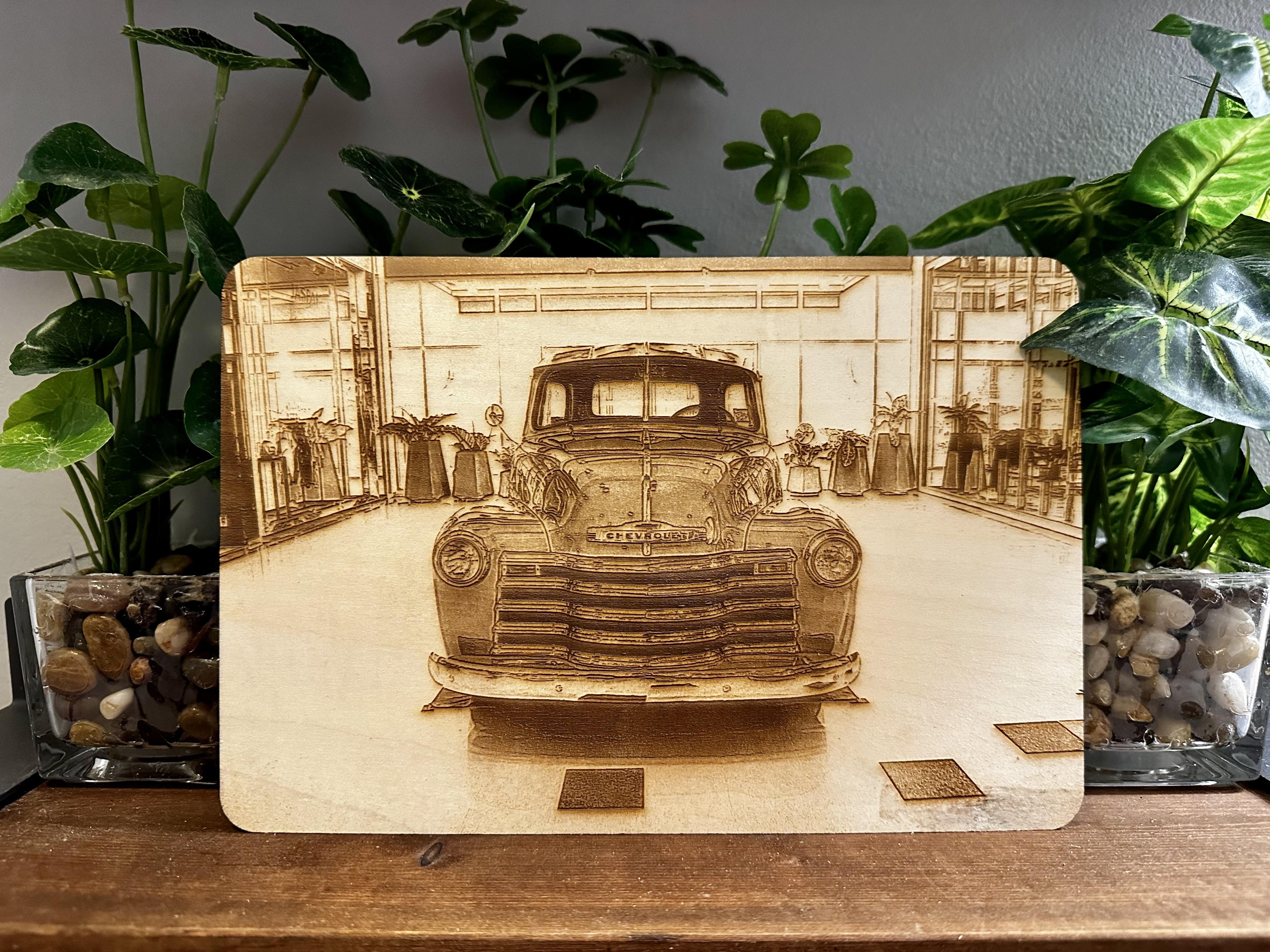 Custom Laser Engraved Personal Photo Gifts on Basswood Sheets