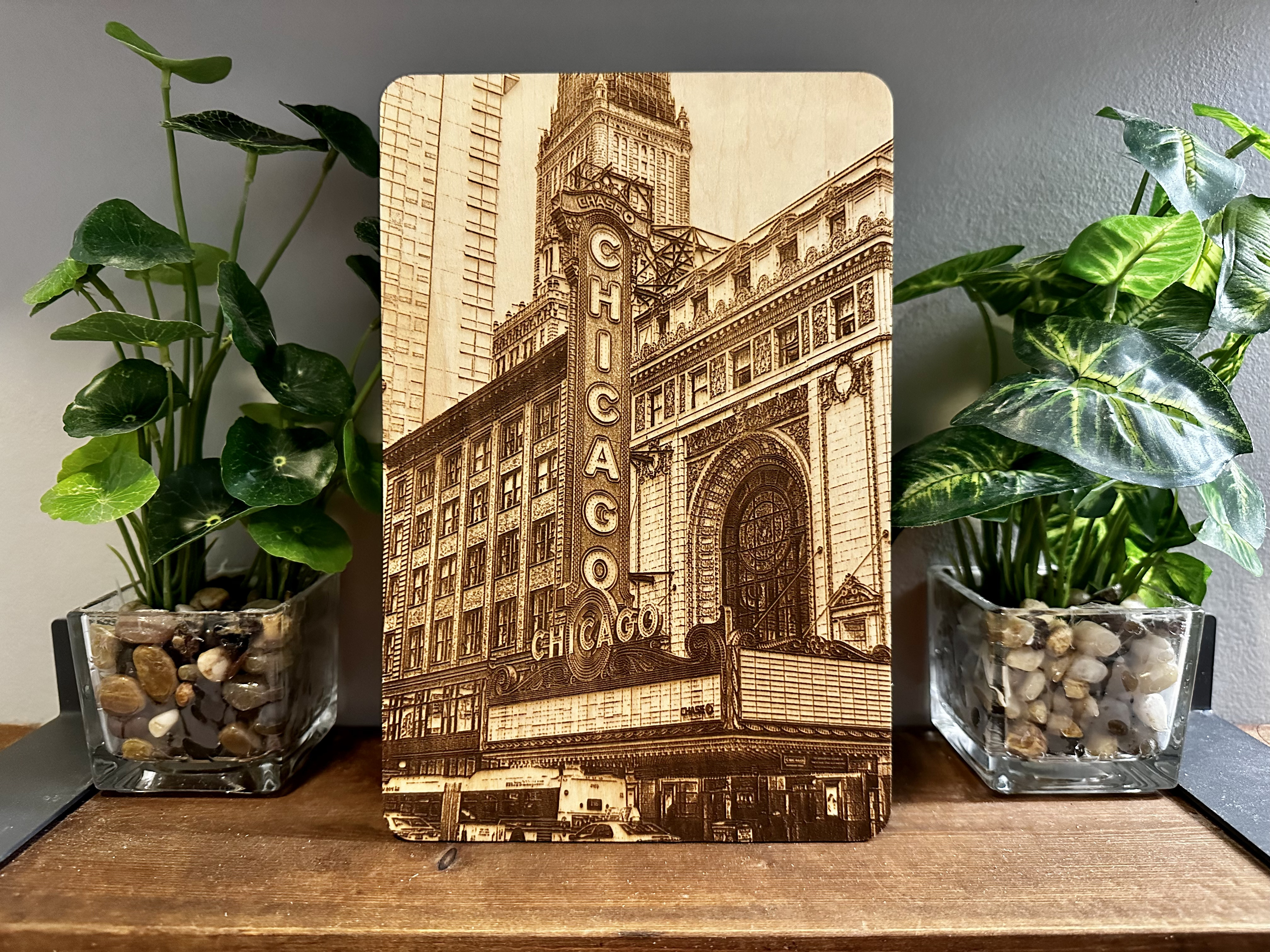 Custom Laser Engraved Personal Photo Gifts on Basswood Sheets