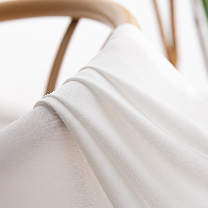 White Modern Solid Elegant Polyester Protection of Privacy Sheer Curtain Fabric for Living Room, Bedroom, Kitchen Counter, Dining Room - Decorative Window Rod Pocket Hanging Sheer Curtain Panel