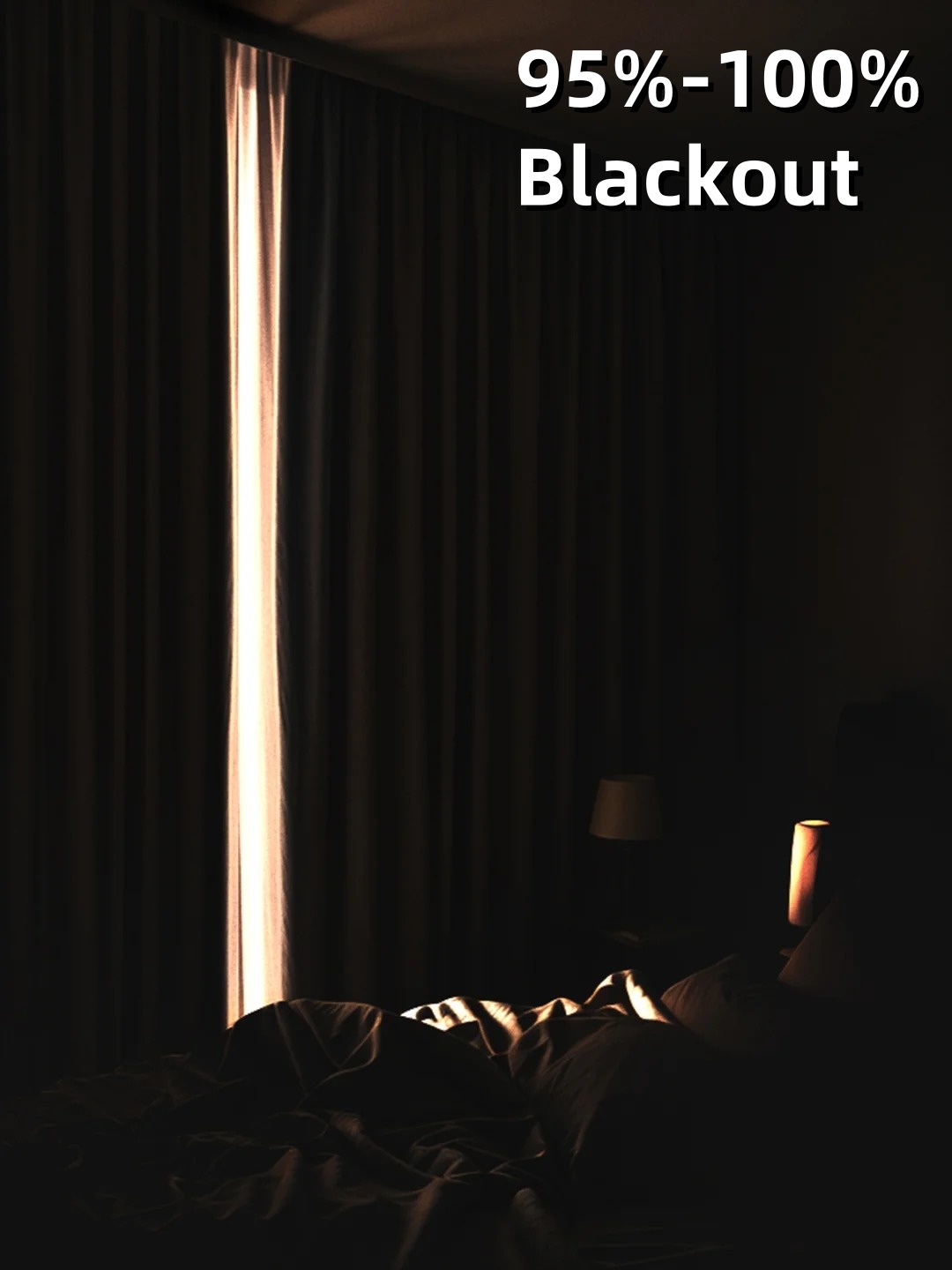 【OC-HJBGL】Linen Heavy Blackout Curtain Fabric, Soundproof Soft Modern Simple Style Customizable Living Room Bedroom Curtains