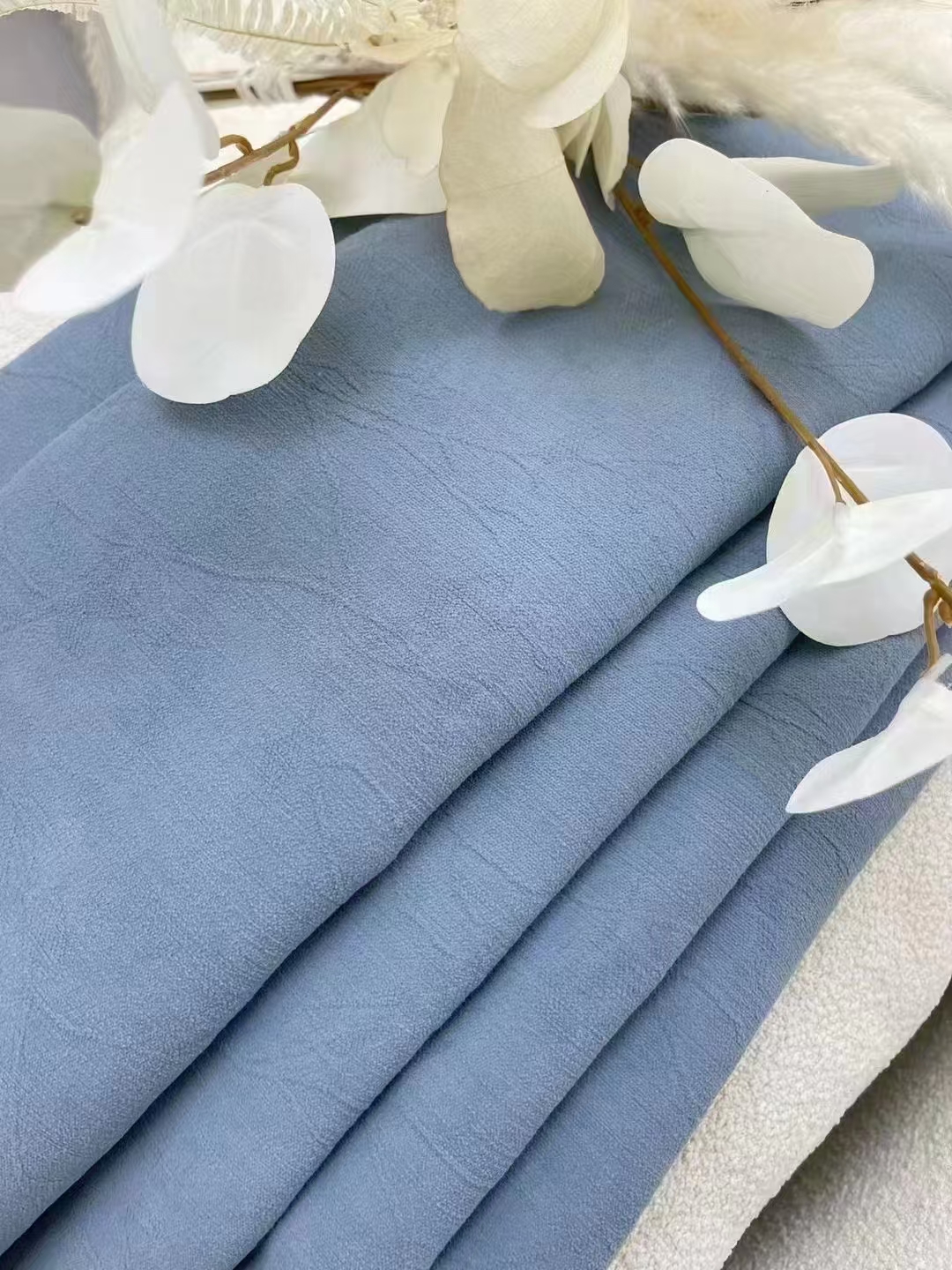 【OC-YQH】Solid Color Soft Chenille Jacquard Plants Rattan Texture Heavy High Blackout Curtain Fabric, Soundproof Soft Modern Simple Style Customizable Living Room Bedroom Curtains