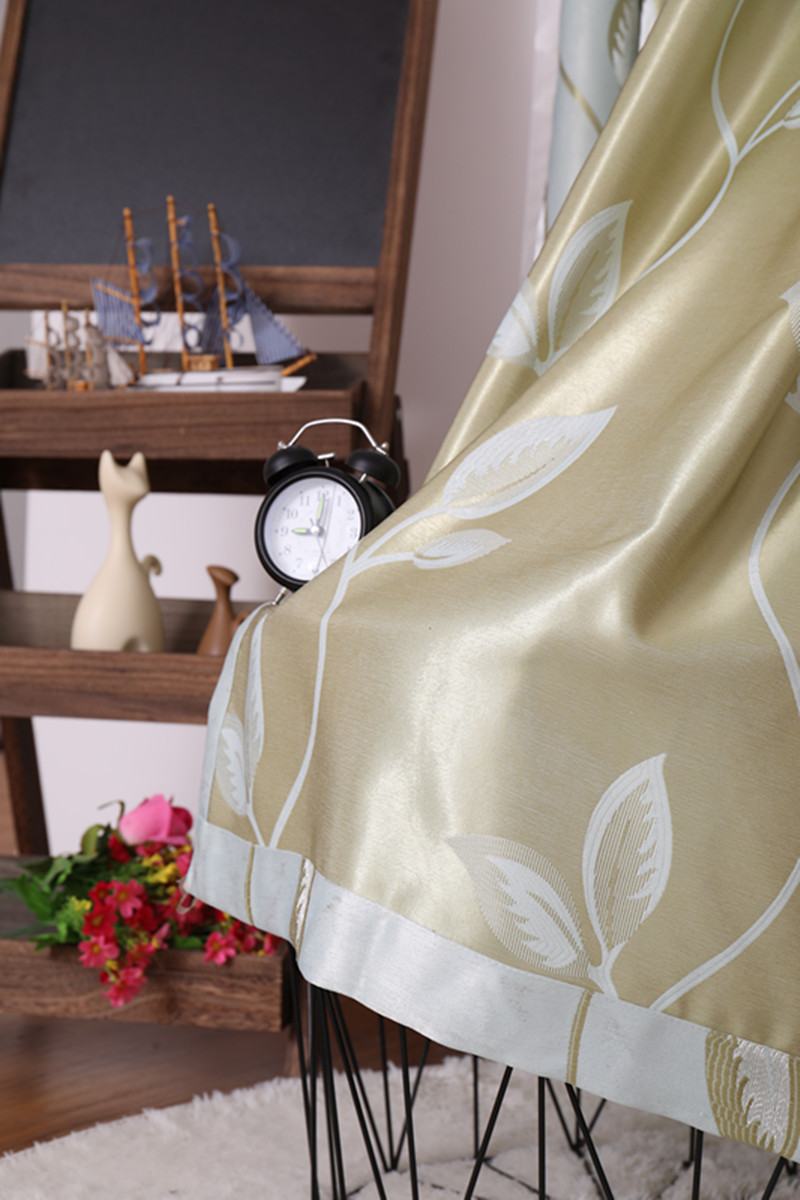 【TY-LSTH】Cheap Jacquard Floral Texture Curtain Fabric, Simple Style Customizable Living Room Bedroom Curtains