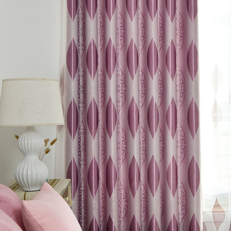 【ZY-XBZH】Wave Strip Texture Jacquard European Style Luxury Blackout Curtain Fabric, Soundproof Modern Style Customizable Living Room Bedroom Curtains