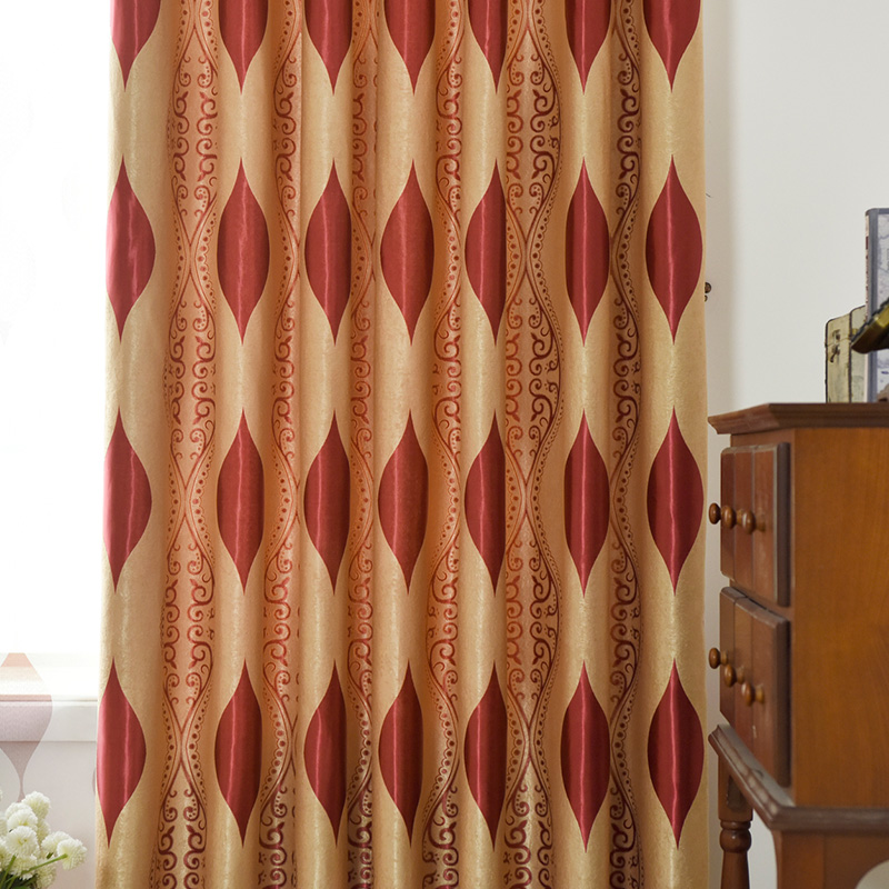 【ZY-XBZH】Wave Strip Texture Jacquard European Style Luxury Blackout Curtain Fabric, Soundproof Modern Style Customizable Living Room Bedroom Curtains