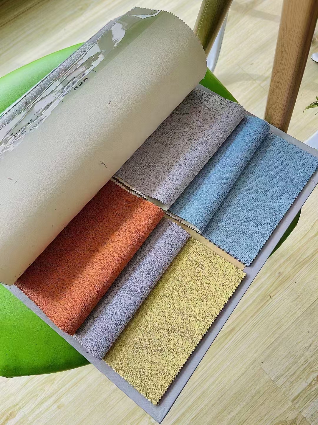 【SY-2110】 Solid Color Jacquard Simple Line Texture Composite Simple 100% Full Blackout Curtain Fabric,Soundproof Modern Style Customizable Living Room Bedroom Curtains