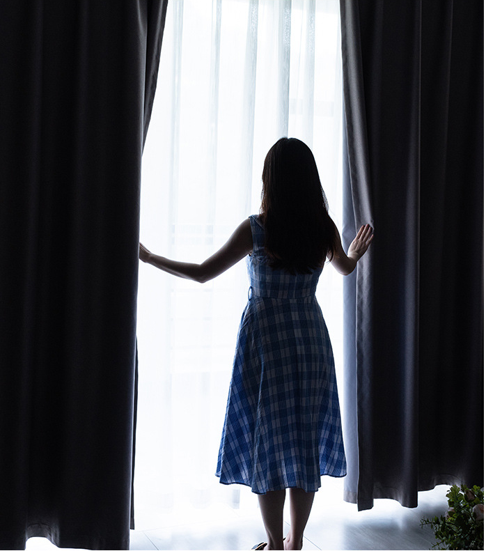 【SY-8001】Linen Look Solid Color Simple Simple 100% Full Blackout Composite Curtain Fabric,Soundproof Modern Style Customizable Living Room Bedroom Curtains