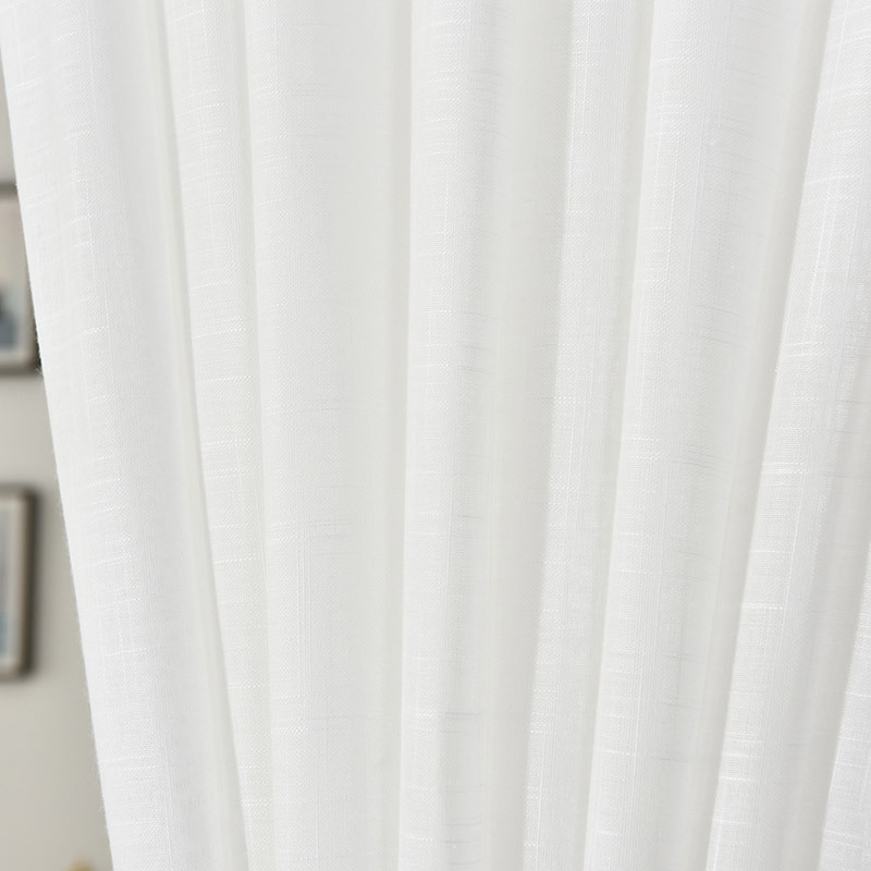 【SHEER-YJ01】|GSM:130|Blackout rate:Semitransparent|Material:Linen|Process: