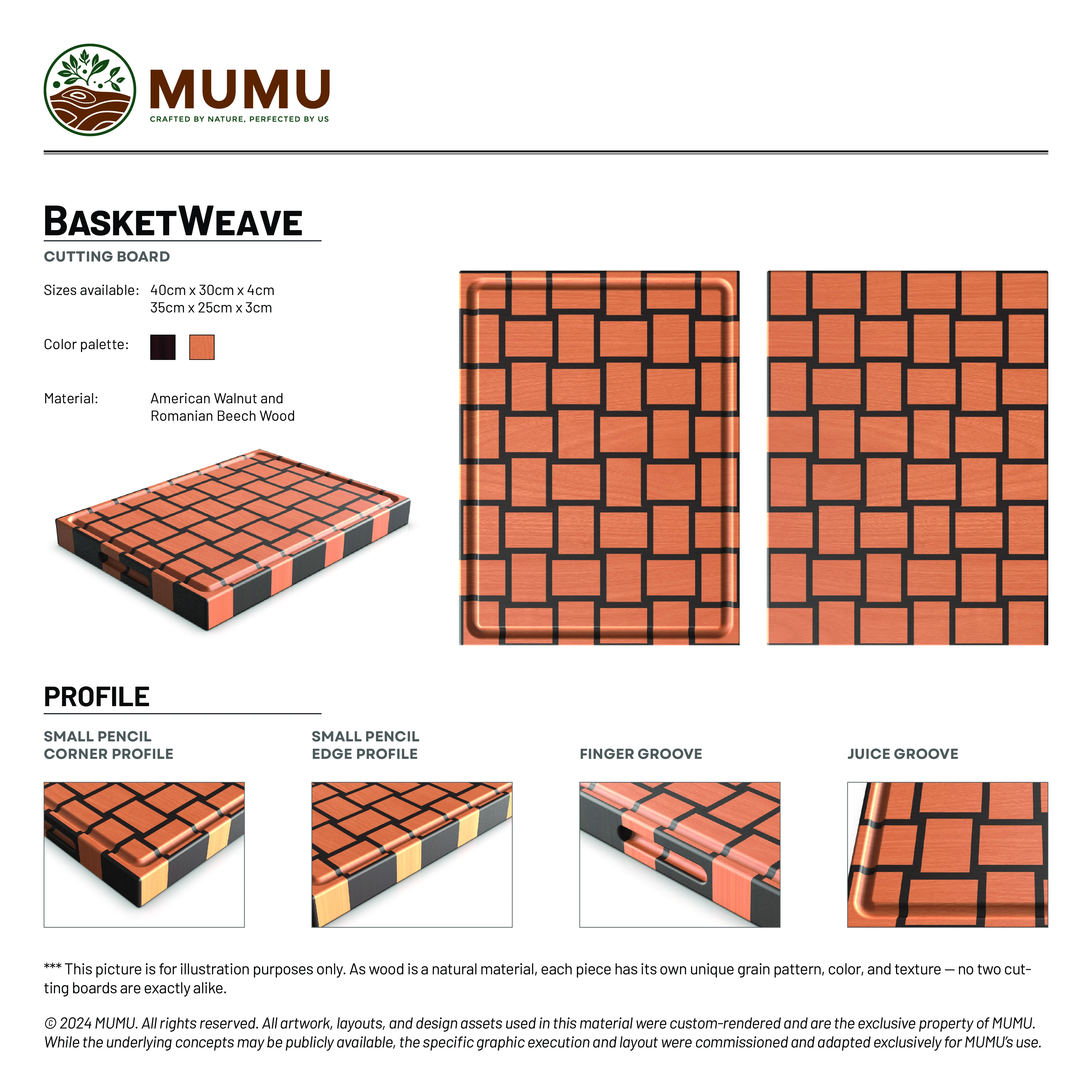 BasketWeave Cutting Board