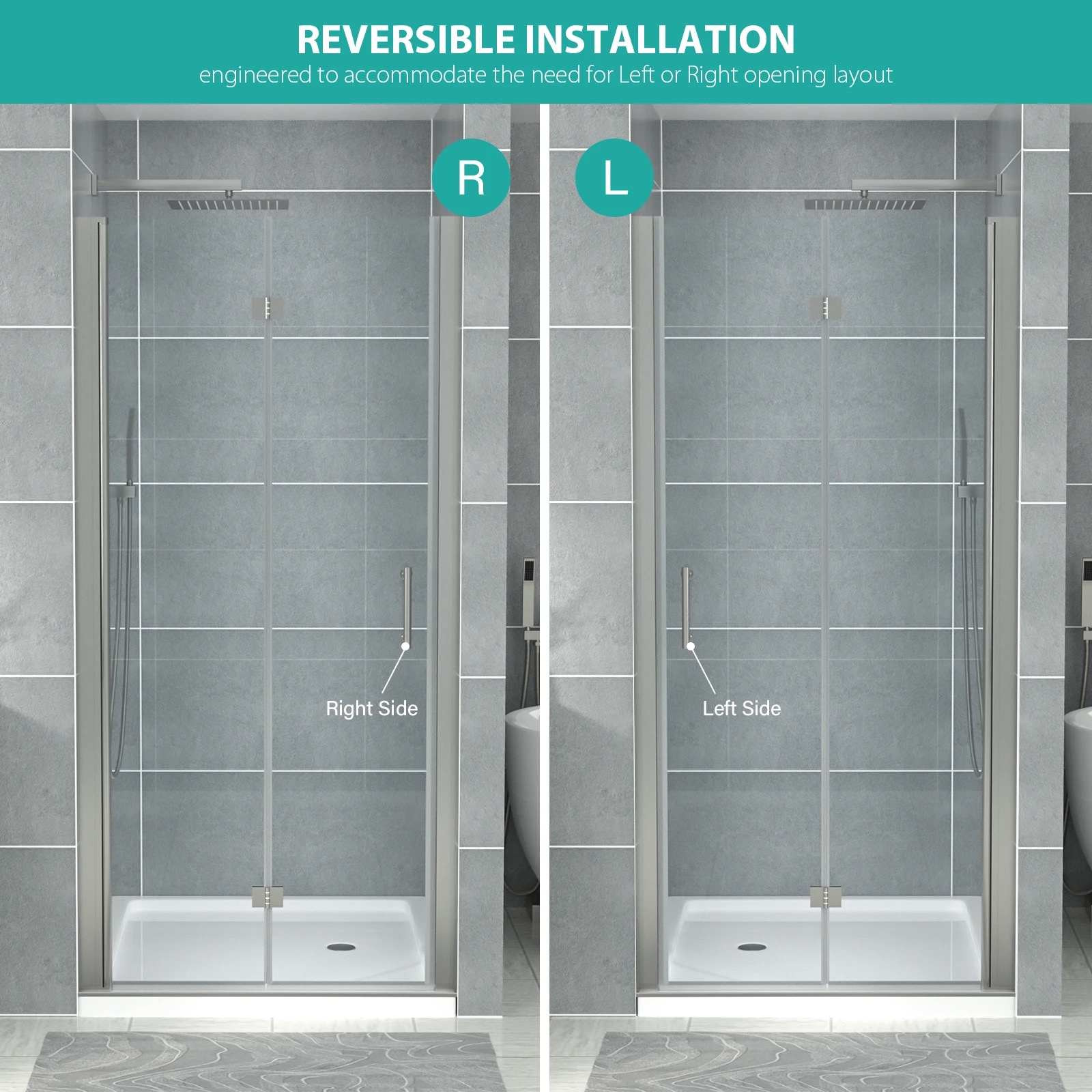 Shower Door Tempered Glass