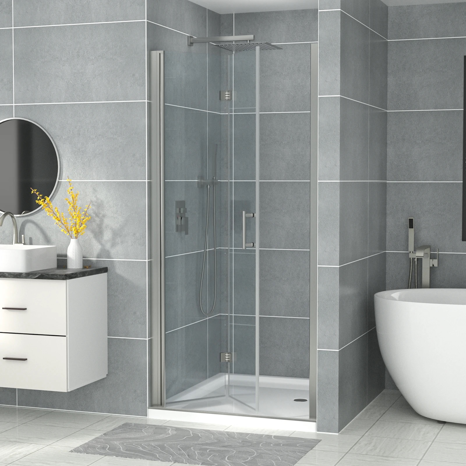 Shower Door Tempered Glass