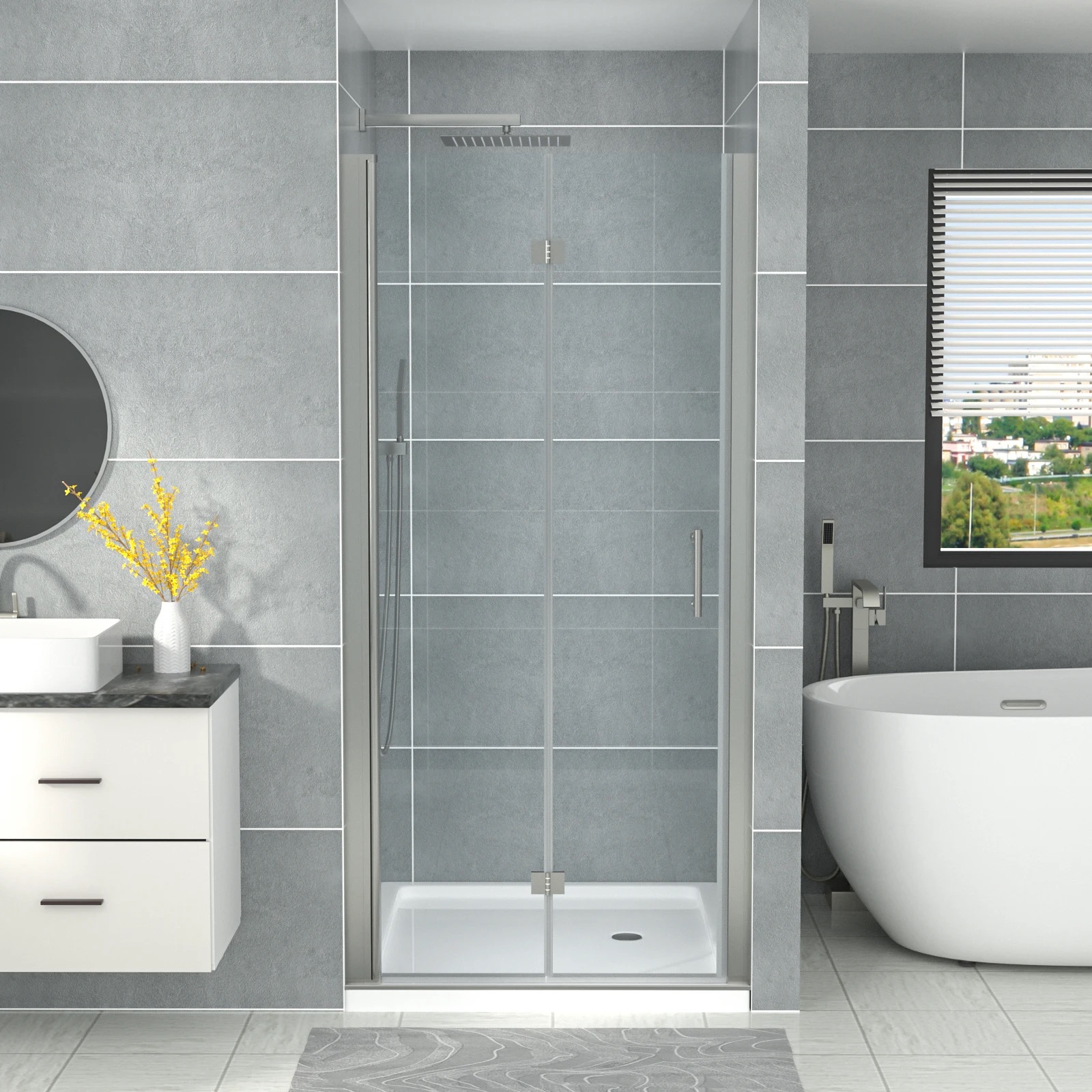 Shower Door Tempered Glass