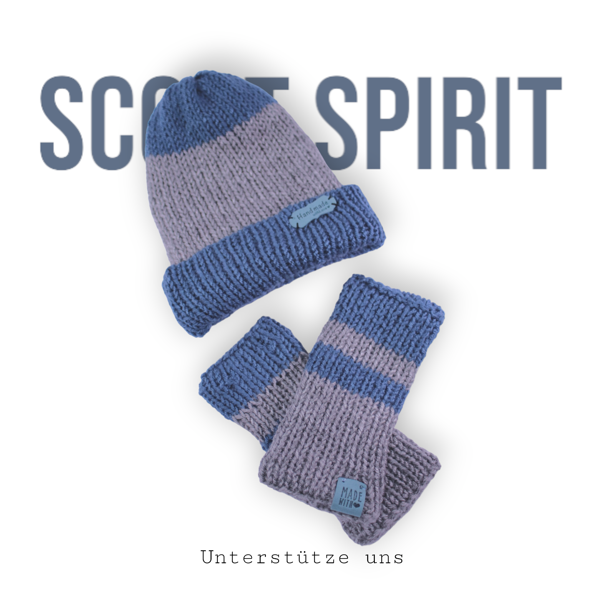 Wollmütze mit Handschuhe